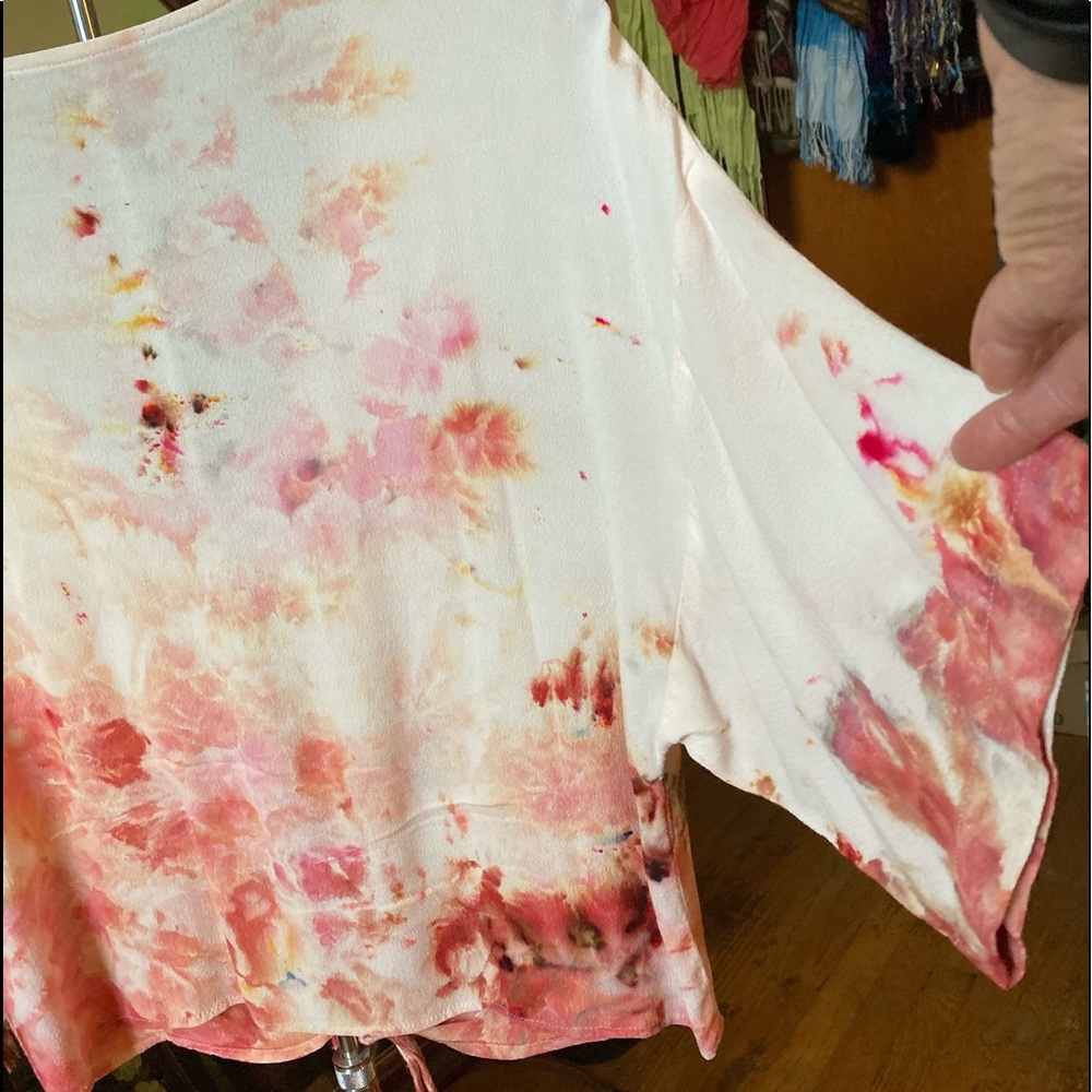Hand Dyed Watercolor Design Top NWOT - Picture 3 of 8